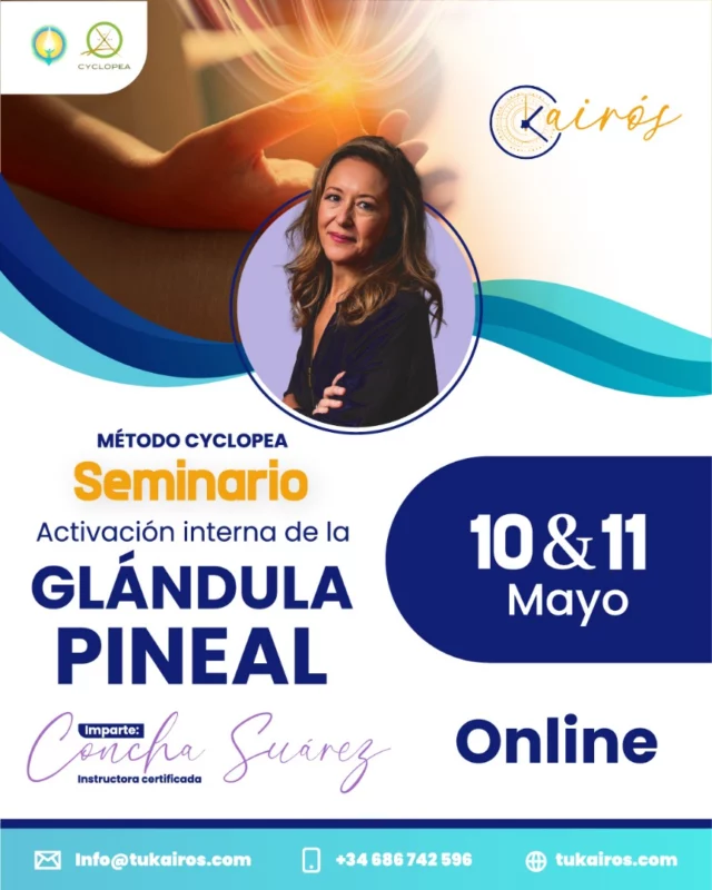 ✨ ¿Y si pudieras despertar tu poder interior desde casa?

Vuelve a tu centro, calma tu mente y activa tu glándula pineal con el Método Cyclopea 🧠🌟
Un seminario online para reconectar con tu verdadera esencia, elevar tu vibración y transformar tu realidad.

📍 100% ONLINE
📅 10 & 11 de mayo
🔗 Reserva tu lugar desde ya!

#MétodoCyclopea #PinealActiva #DespiertaTuPoder #ConcienciaElevada #Kairos