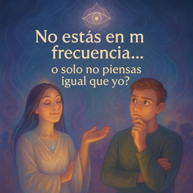 A veces, lo que llamamos "vibración elevada" no es más que una forma elegante de rechazar al otro.
Frases como “tu energía es muy densa” o “yo ya trascendí ese tema” suenan espirituales… pero esconden juicio.

Cuando usamos la conciencia para dividir, la hemos vaciado de amor.
La verdadera espiritualidad no etiqueta, no aísla, no necesita sentirse superior.

👉 No confundas despertar con ego disfrazado.
Vibrar alto no es alejarte: es saber integrar incluso lo que no entiendes aún.