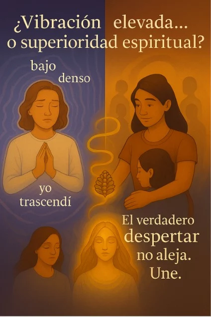 Hay quienes hablan de conciencia…
pero viven desde la superioridad.
Quienes dicen “vibrar alto”,
pero no saben abrazar lo distinto.

🌀 El verdadero despertar no aleja.
No divide. No etiqueta.
Une. Comprende. Integra.

🌱 No confundas frases bonitas con evolución.
🌟 No confundas lenguaje elevado con crecimiento real.

👉 Despierta desde el corazón, no desde el ego.

#DespertarReal #EspiritualidadConsciente #LenguajeElevado #EgoEspiritual #ConcienciaVerdadera #UnidadNoSeparación